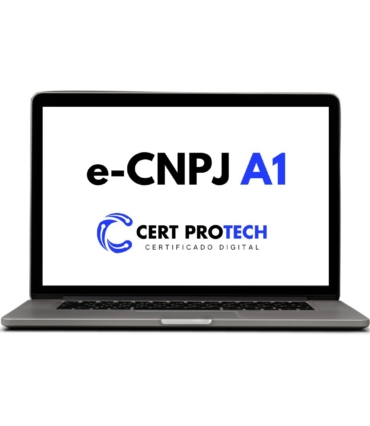 Certificado Digital e-CNPJ A1 12 Meses de Validade